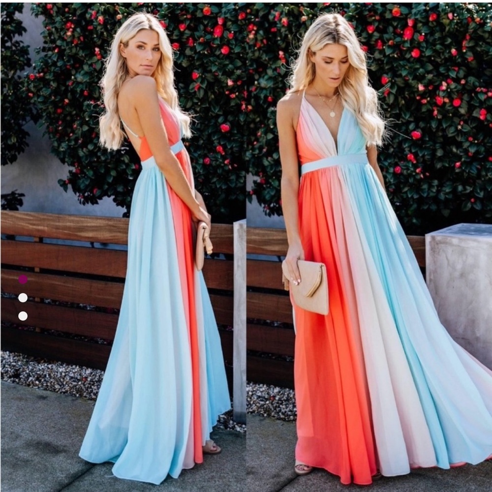 Vici ombré Maxi Dress small
